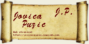 Jovica Puzić vizit kartica
